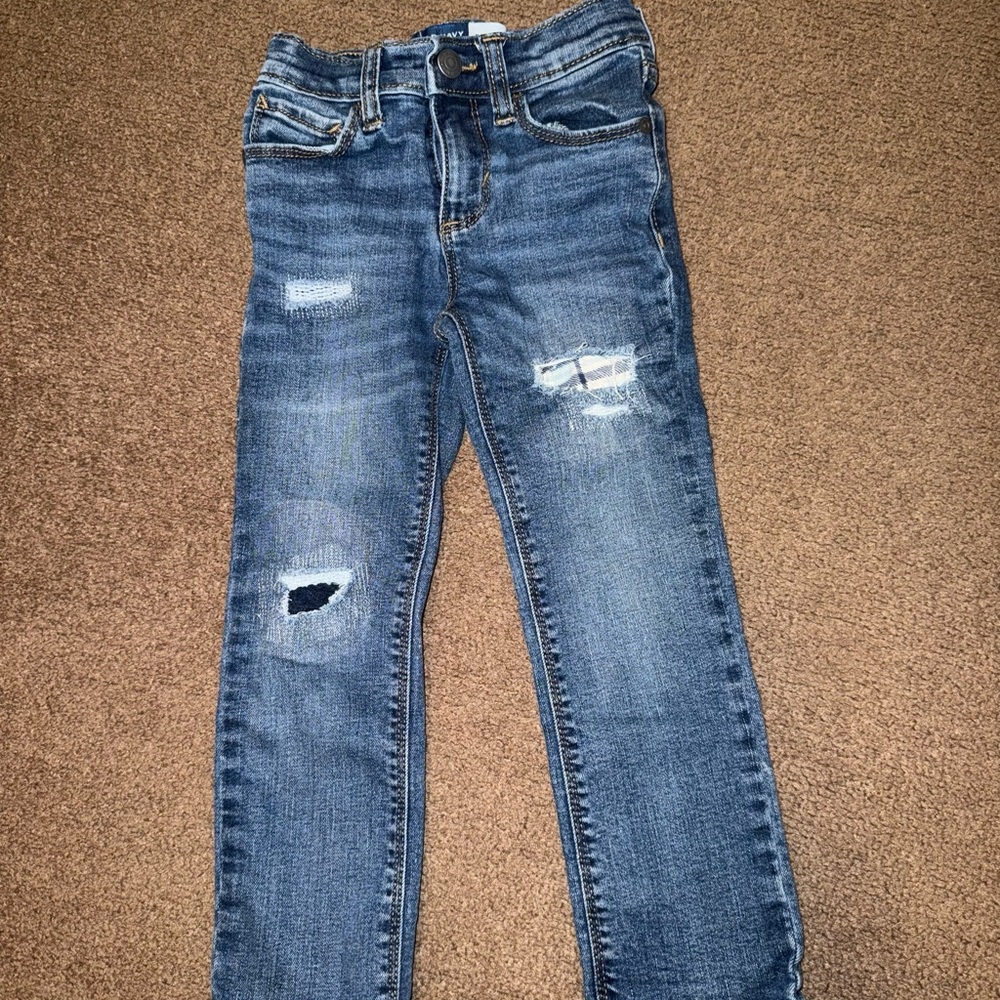 Toddler boy distressed jeans
